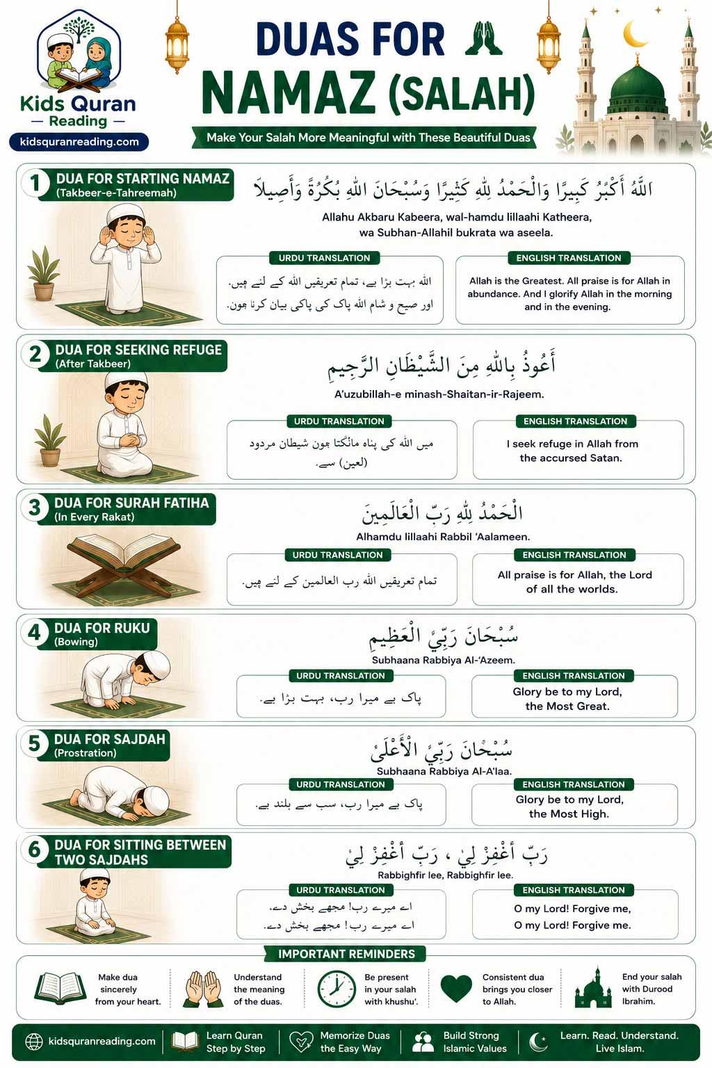 dua for namaz
