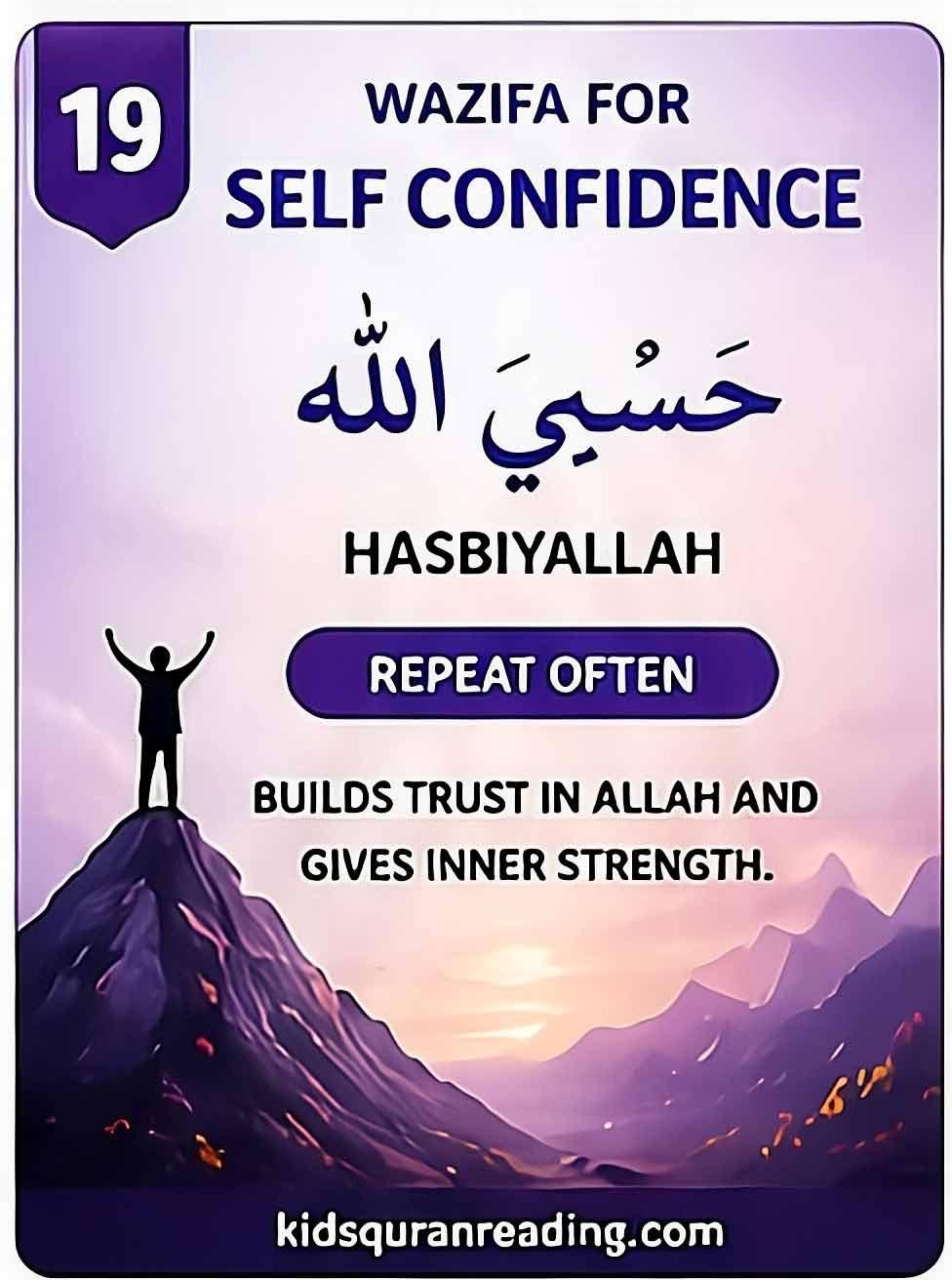 wazifa for confidence