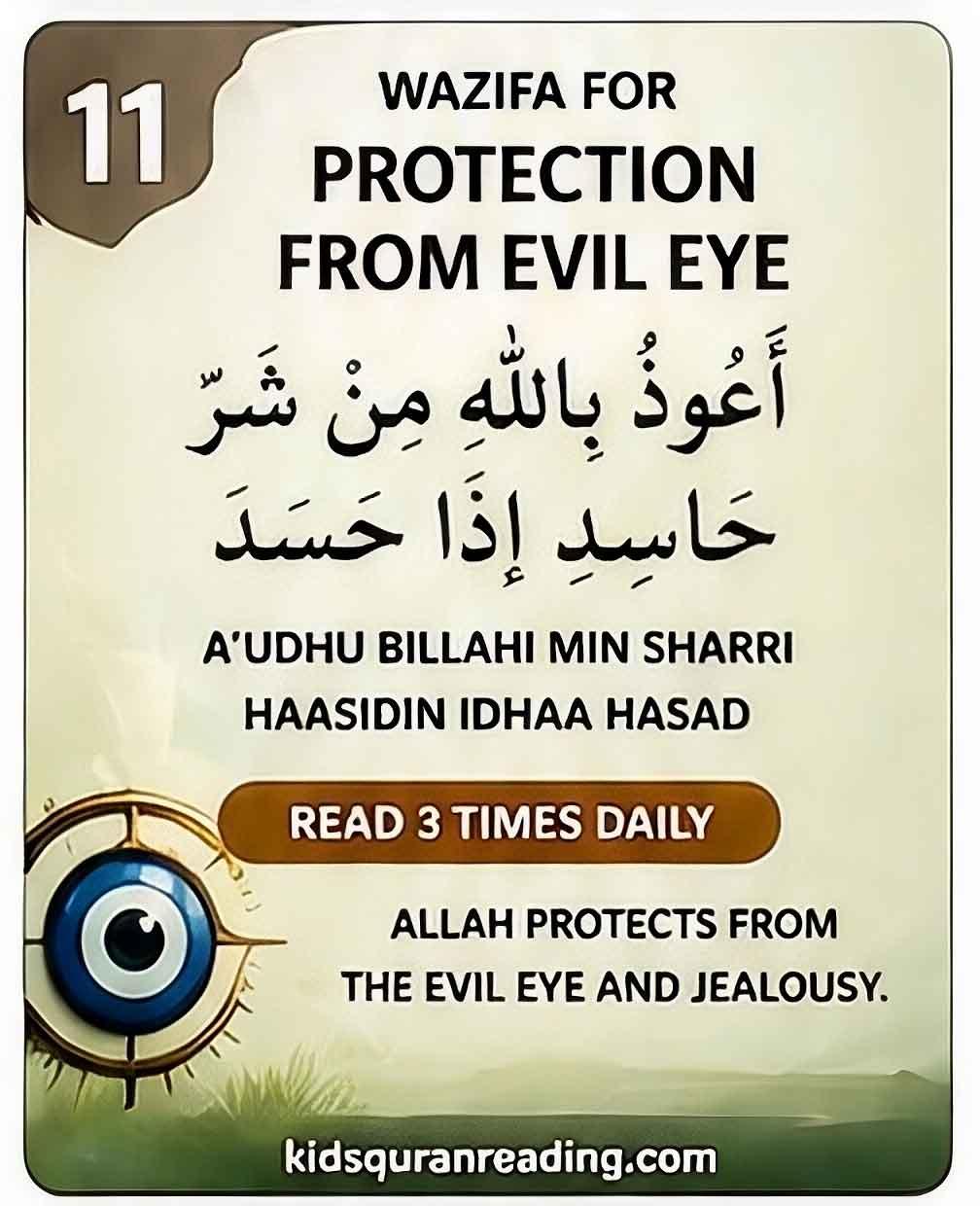 wazifa for evil protection