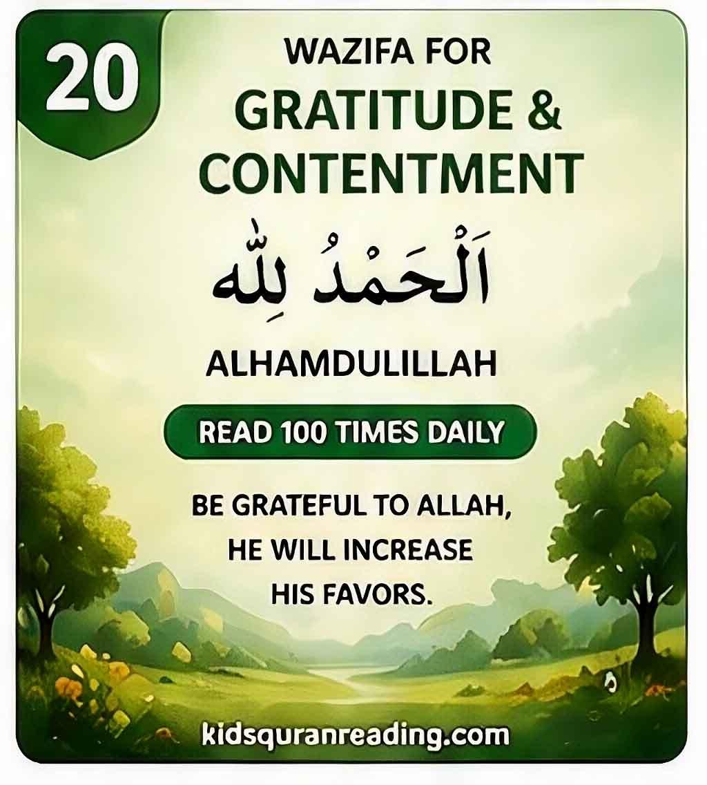 wazifa for gratitude